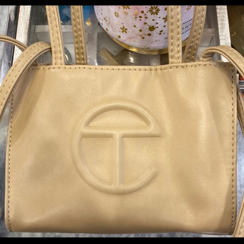 Telfar bag small beige